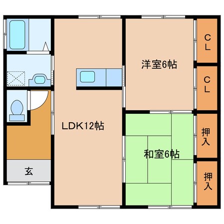 長倉貸家（志比田下）の物件間取画像